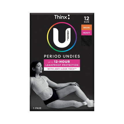U by Kotex Thinx Period Undies Bikini Regular Size 12