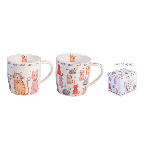 Faithful Friends Gift Boxed Fine China Mug Cat