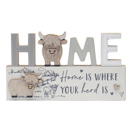 Highland Cow Plaque