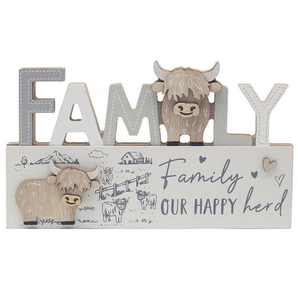 Highland Cow Plaque