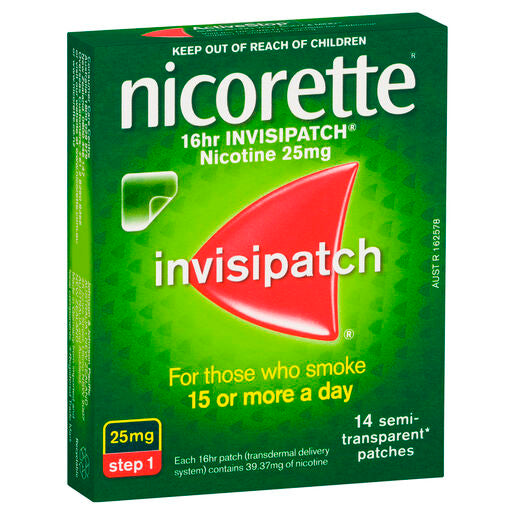 Nicorette 16 hour Invisipatch 25mg - 14 Pack