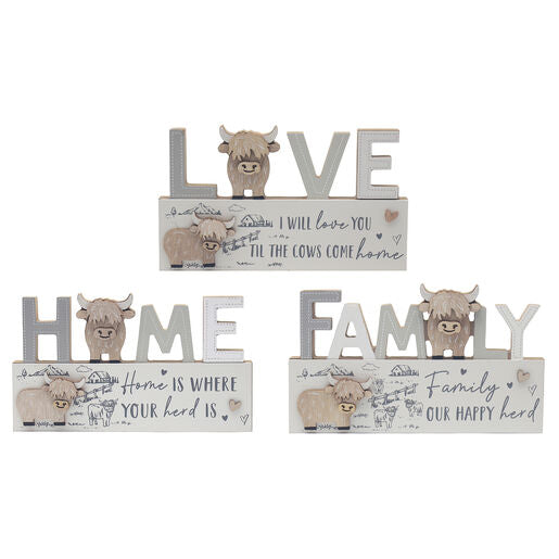 Highland Cow Plaque
