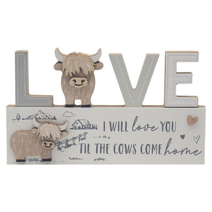 Highland Cow Plaque