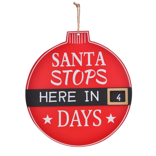 Christmas Santa Stop Here Countdown