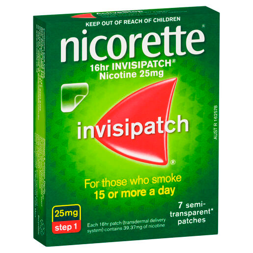 Nicorette 16 hour Invisipatch 25mg - 7 Pack