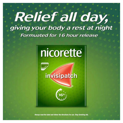 Nicorette Quit Smoking Nicotine 16 Hour Invisipatch Step 3 7 Pack