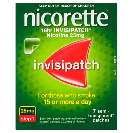 Nicorette 16 hour Invisipatch 25mg - 7 Pack