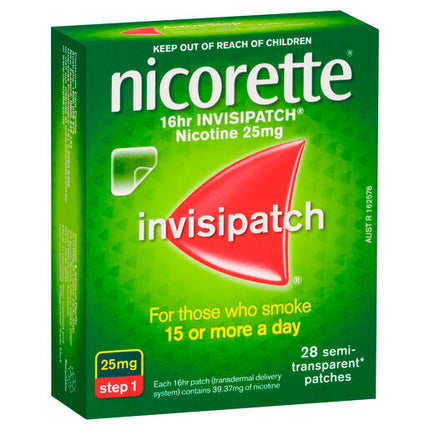 Nicorette 16 Hour Invisipatch Step 1 28 Pack