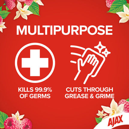 Ajax Spray n' Wipe Multi-Purpose Cleaner Trigger 475mL Vanilla & Berries Surface Spray