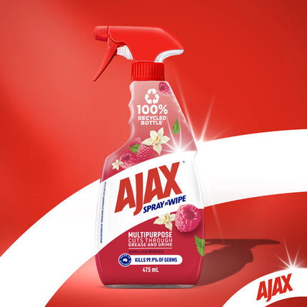 Ajax Spray n' Wipe Multi-Purpose Cleaner Trigger 475mL Vanilla & Berries Surface Spray