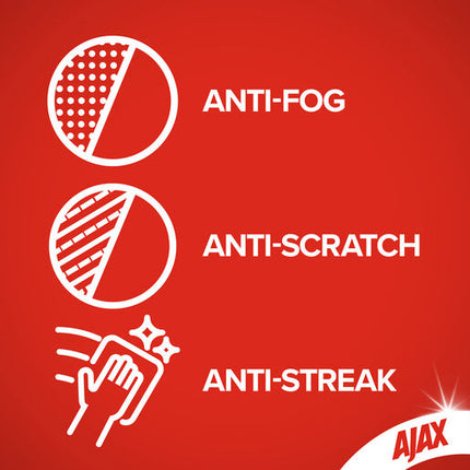 Ajax Spray n' Wipe Triple Action Glass Cleaner Trigger 500mL