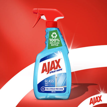 Ajax Spray n' Wipe Triple Action Glass Cleaner Trigger 500mL