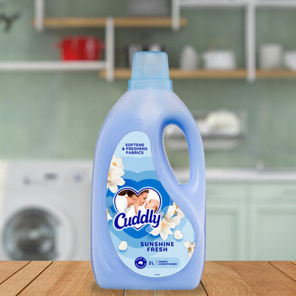 Cuddly Regular Liquid Fabric Softener Conditioner 2L Sunshine Fresh