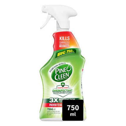 Pine O Cleen Disinfectant Multipurpose Cleaner Trigger Spray Crisp Apple 750mL