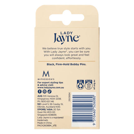 Lady Jayne Black Bobby Pins 50 Pack