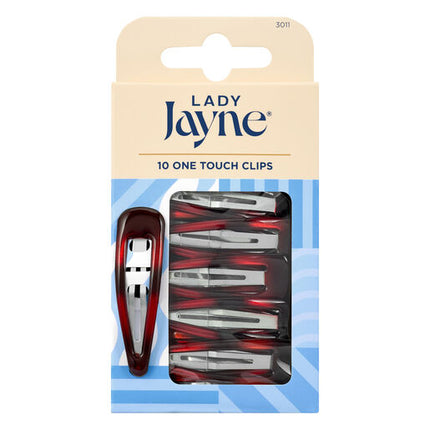 Lady Jayne Shell One Touch Clips 10 Pack