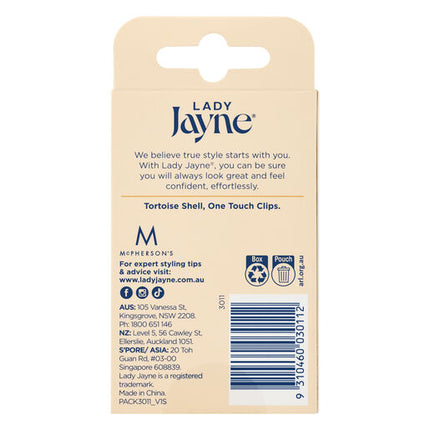 Lady Jayne Shell One Touch Clips 10 Pack