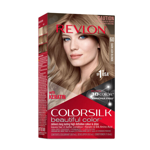 Revlon ColorSilk Permanent Haircolor 60 Dark Ash Blonde