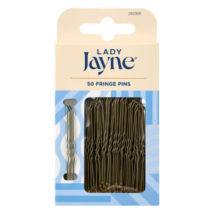 Lady Jayne Brown Fringe Pins 50 Pack
