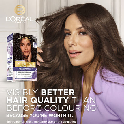 L'Oreal Excellence Cool Creme Permanent Hair Colour 3.11 Ultra Ash Dark Brown