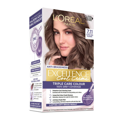 L'Oreal Excellence Cool Creme Permanent Hair Colour 7.11 Ultra Ash Blonde