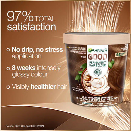 Garnier Good Permanent Hair Colour 6.0 Mochaccino Brown