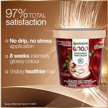 Garnier Good Permanent Hair Colour 6.6 Pomegranate Red