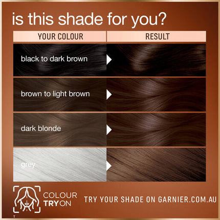 Garnier Good Permanent Hair Colour 4.0 Cacao Brown