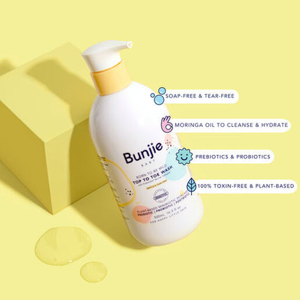 Bunjie Baby Top To Toe Hair & Body Wash 500ml
