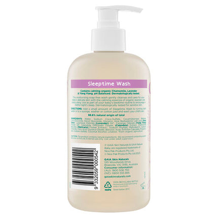 Gaia Natural Baby Sleeptime Bath Wash 500mL