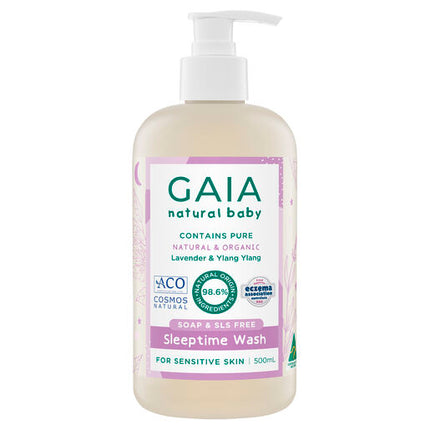 Gaia Natural Baby Sleeptime Bath Wash 500mL