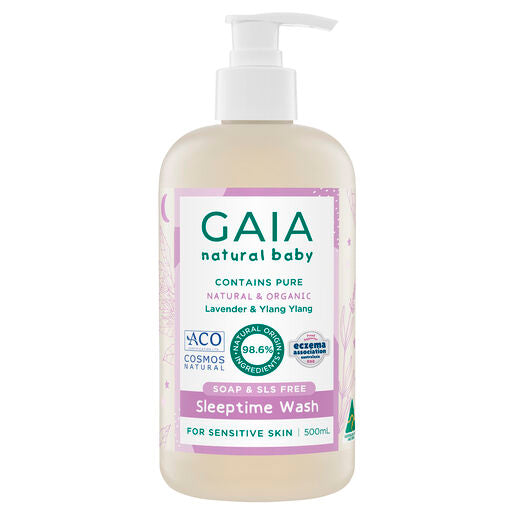 Gaia Natural Baby Sleeptime Bath Wash 500mL
