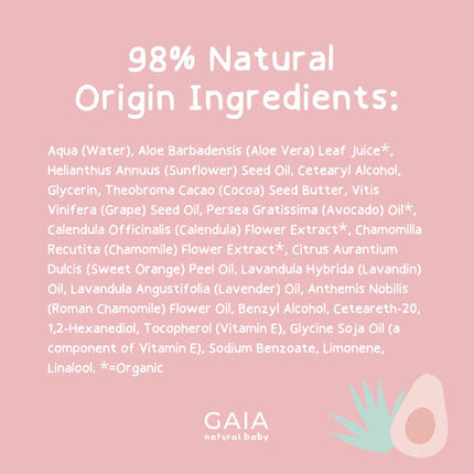 Gaia Natural Baby Moisturiser 500ml