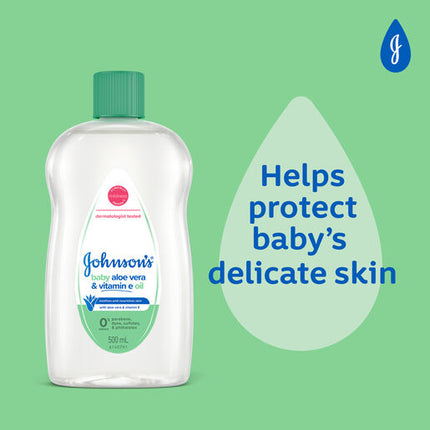 Johnson's Baby Oil Aloe Vera & Vitamin E 500mL
