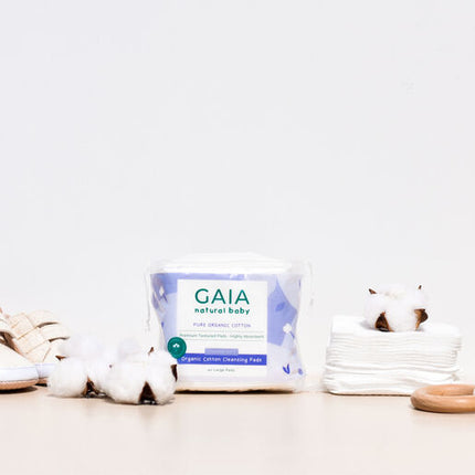 Gaia Natural Baby Organic Cotton Cleansing Pads 40Pack