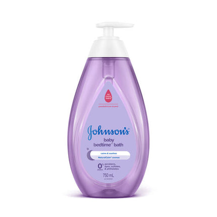 Johnson's Bedtime Gentle Calming Jasmine & Lily Scented Tear-Free Baby Bath 750mL