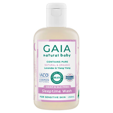 Gaia Natural Baby Sleeptime Bath Wash 250mL