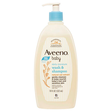 Aveeno Baby Lightly Scented Wash & Shampoo 532mL