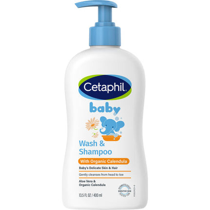 Cetaphil Baby Gentle Wash & Shampoo Organic Calendula 400mL