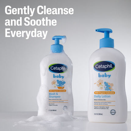 Cetaphil Baby Gentle Wash & Shampoo Organic Calendula 400mL