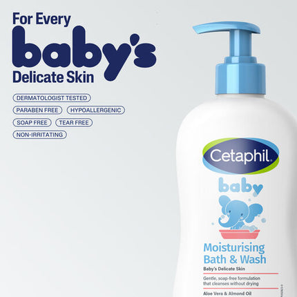 Cetaphil Baby Moisturising Bath & Wash 400ml