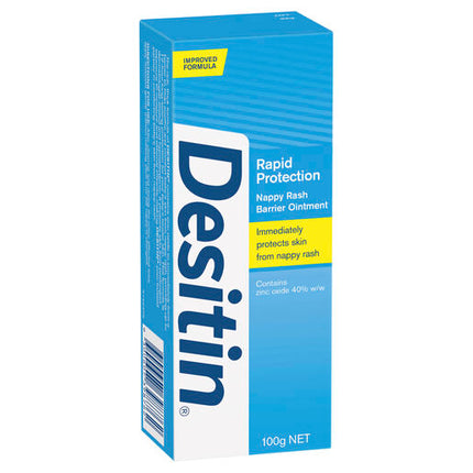 Desitin Rapid Protection Nappy Rash Barrier Ointment 100g