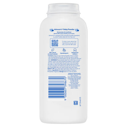 Johnson's Baby Pure Cornstarch Powder 200g