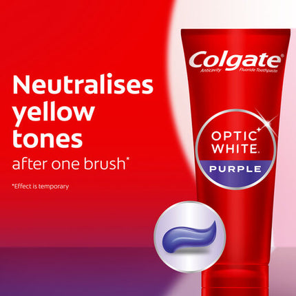 Colgate Optic White Purple Toothpaste 100g