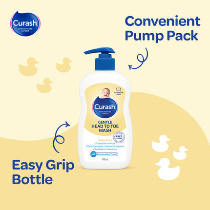 Curash Gentle Head To Toe Wash 400ml