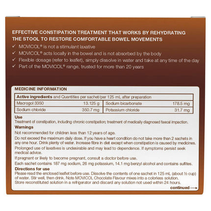 Movicol Sachets Chocolate 30