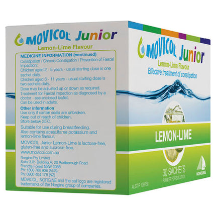 Movicol Junior Lemon-Lime Sachets 30