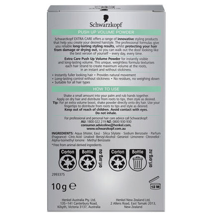 Schwarzkopf Extra Care Push Up Volume Powder 10g