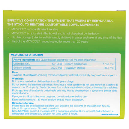 Movicol Sachets Lemon Lime 30