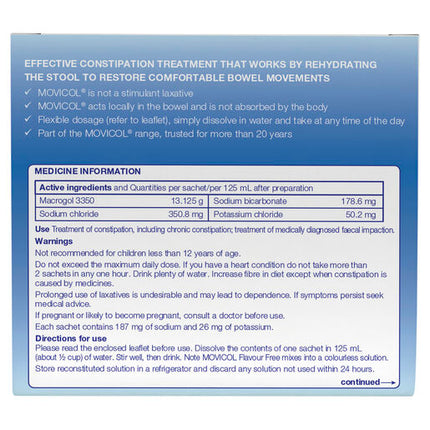 Movicol Sachets Flavour Free 30